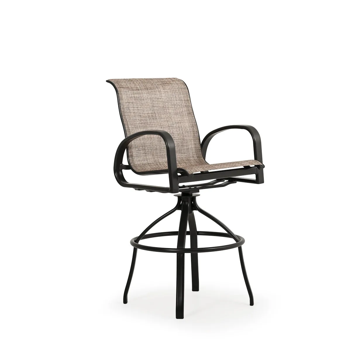 Madeira Outdoor Sling Swivel Bar Stool