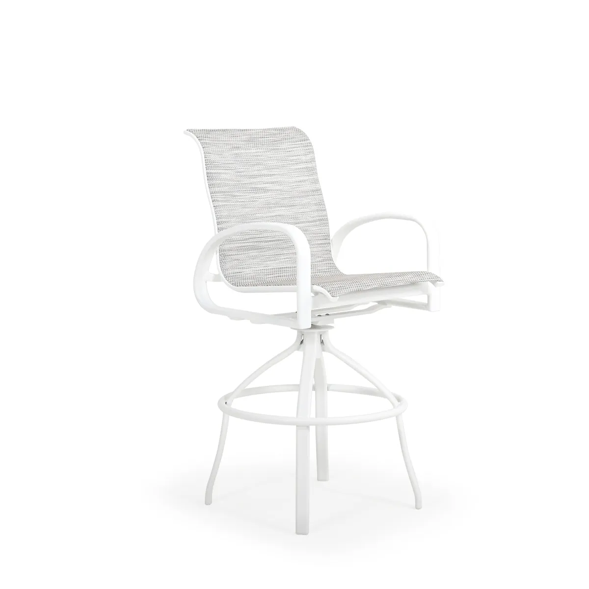 Madeira Outdoor Sling Swivel Bar Stool