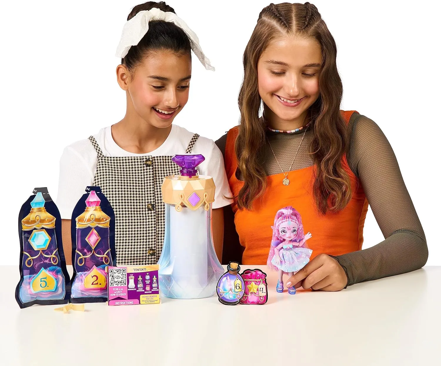 Magic Mixies Unia The Unicorn Pixling - Reveal 6.5" Doll from Potion Bottle