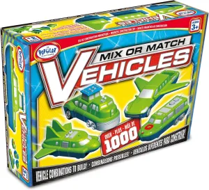 Magnetic Mix or Match Vehicles 1 Toy Play Set, 12 Pieces