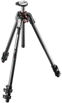 Manfrotto 190XPRO Carbon Fiber 3-Section Tripod (MT190CXPRO3),Black