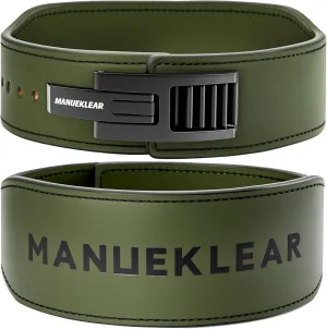 MANUEKLEAR Tapered Lever Weight Lifting Belt, 10MM Quick Locking Lever Belt Weightlifting Men, Lifting Belt Lever for Powerlifting & Deadlifts