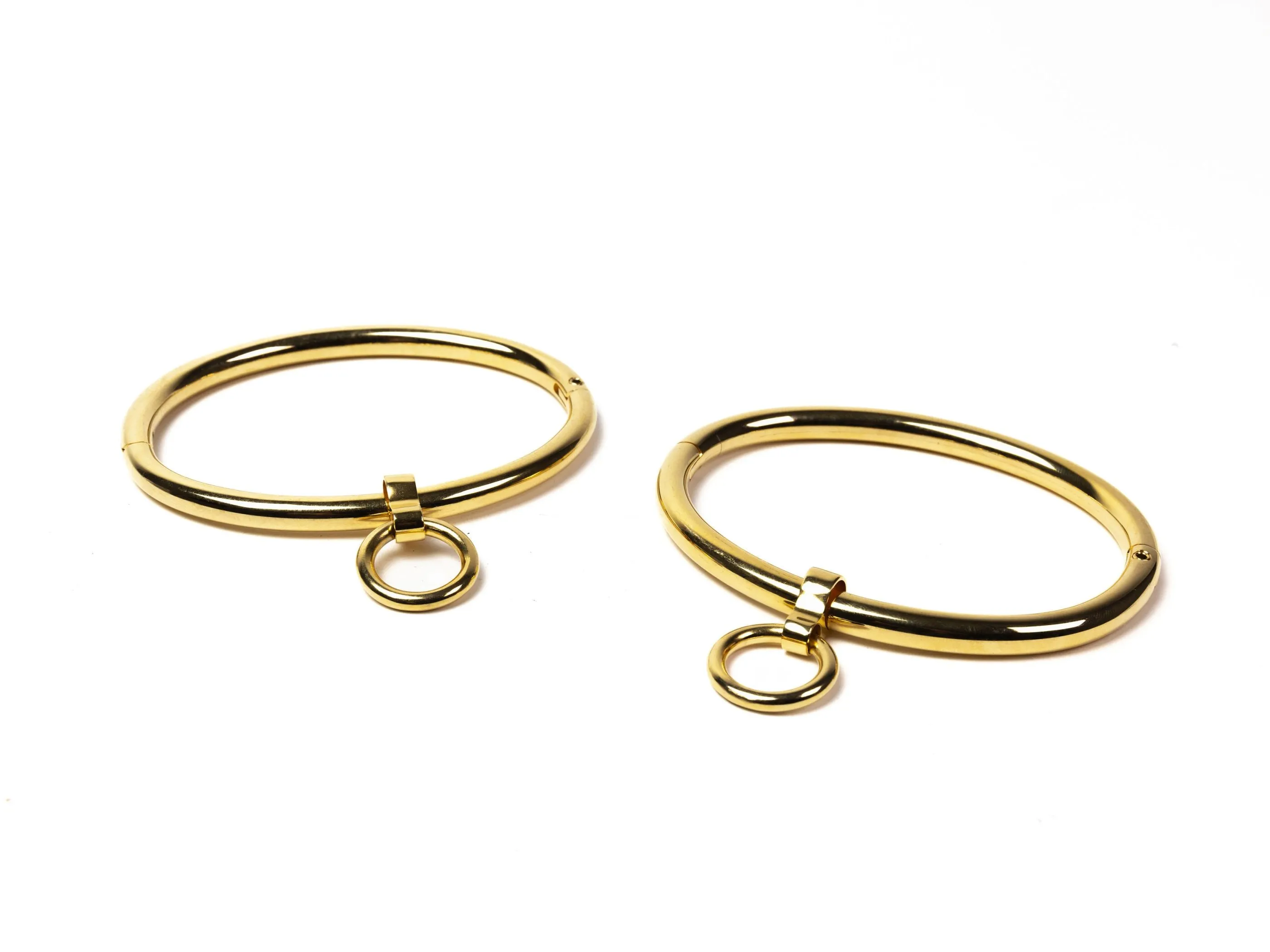 Massive stainless steel eternity anklets with rings