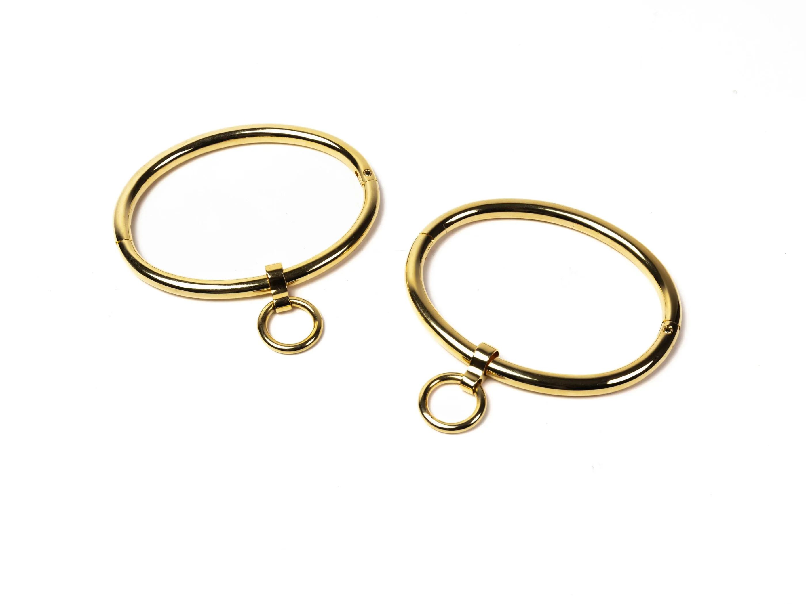 Massive stainless steel eternity anklets with rings