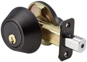 Master Lock DSON0612P Single Cylinder Deadbolt, Aged Bronze