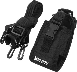 MECCANIXITY Multi-Function Black MSC-20E Nylon Bag Pouch Case Two Way Radio Transceiver Walkie Talkie Pouch