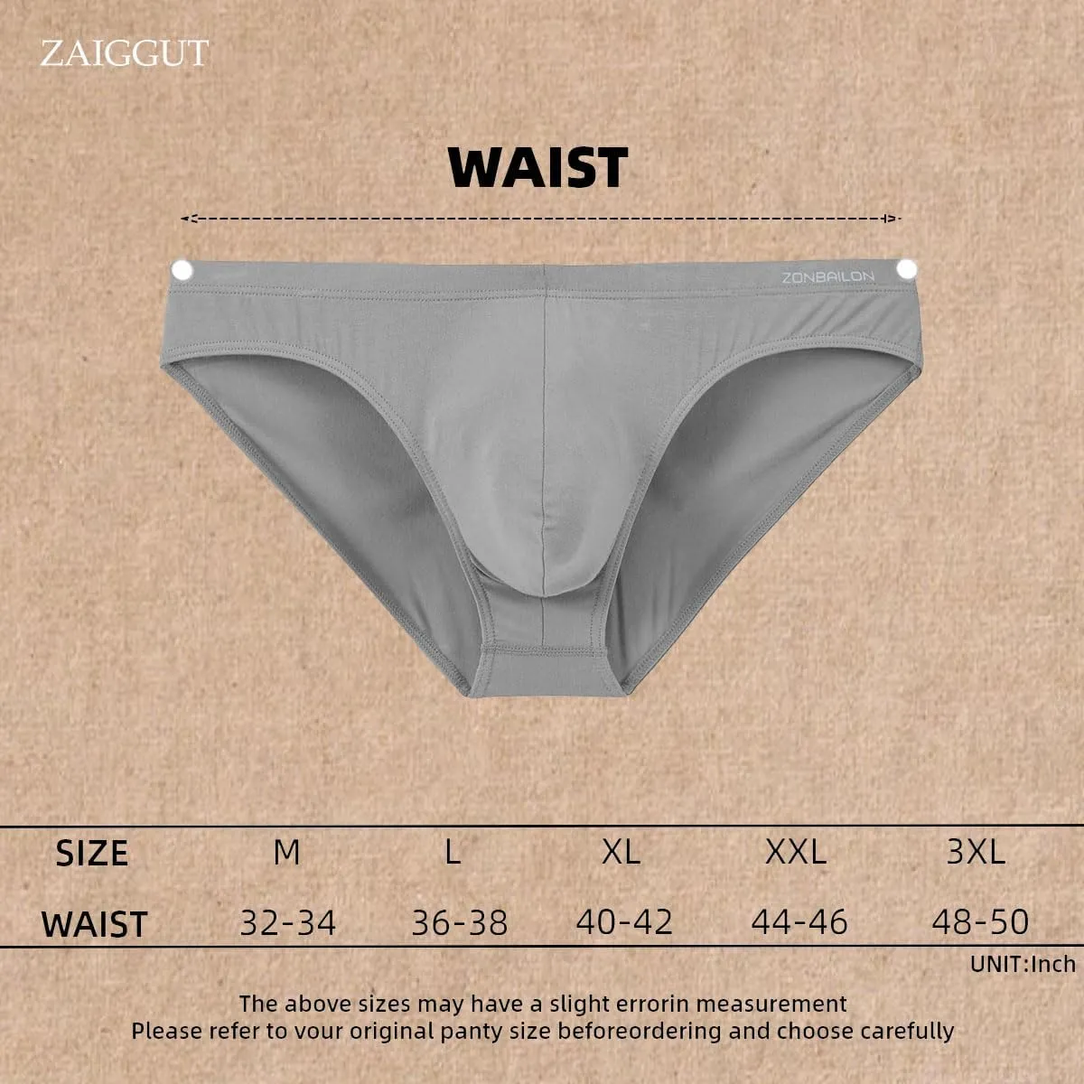 Men's Pouch Briefs Underwear Moisture Wicking Underwear Breathable Briefs for Men