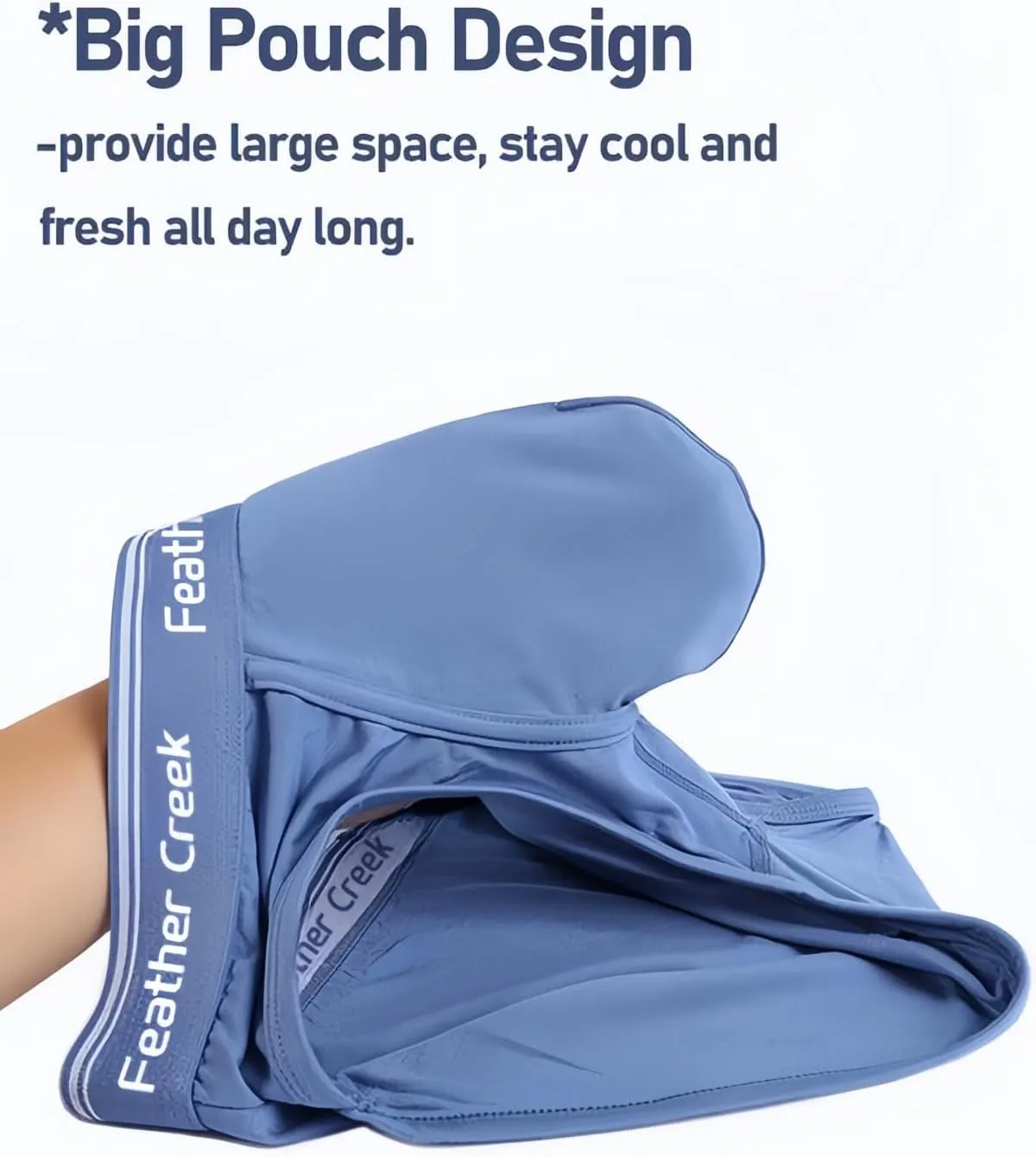 Mens Pouch Underwear Men's Separate Big Pouch Comfy Briefs Comfy Mid-Rise Pouch Bikini Brief Boxer Briefs
