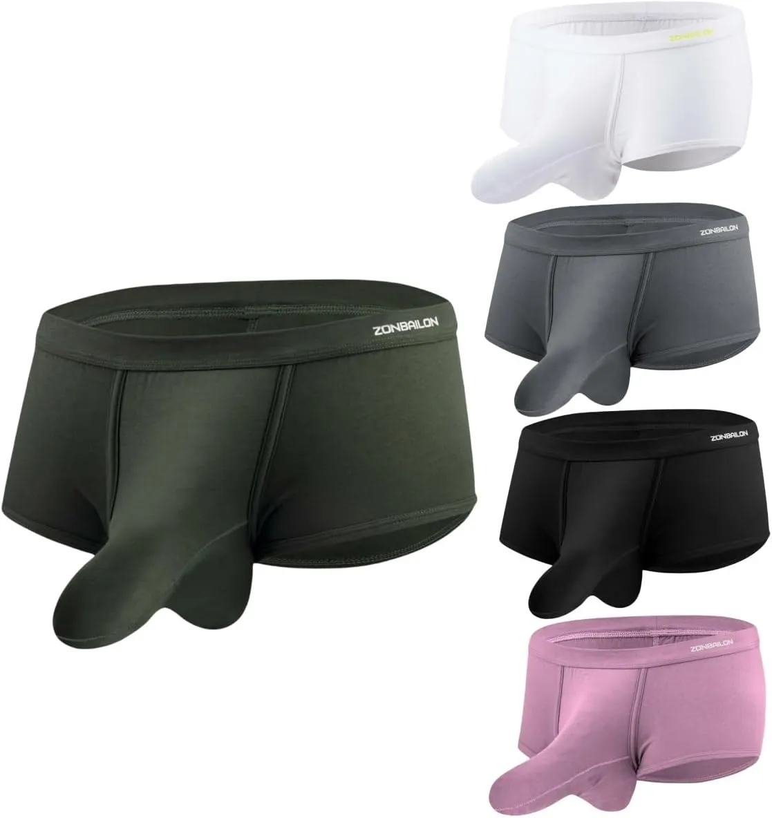Mens Separate Pouch Briefs Breathable Modal Underwear Cotton Boxer
