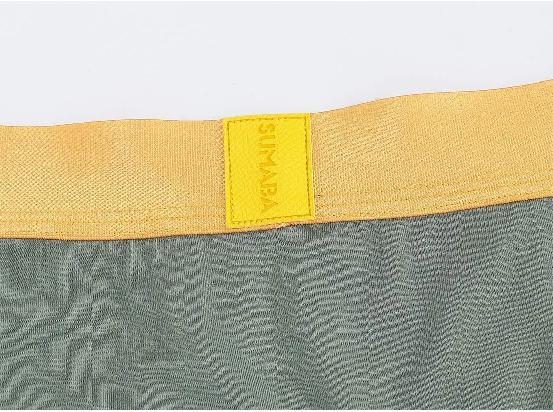 Men's Underwear Breathable Long Leg No Ride-up Boxer Briefs for Men Open Fly M L XL 2XL 3XL