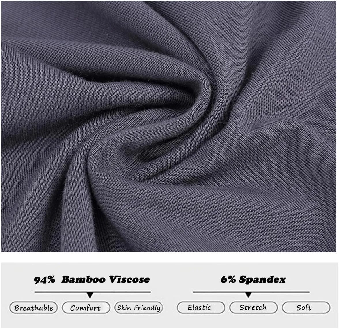 Men's Underwear Breathable Long Leg No Ride-up Boxer Briefs for Men Open Fly M L XL 2XL 3XL