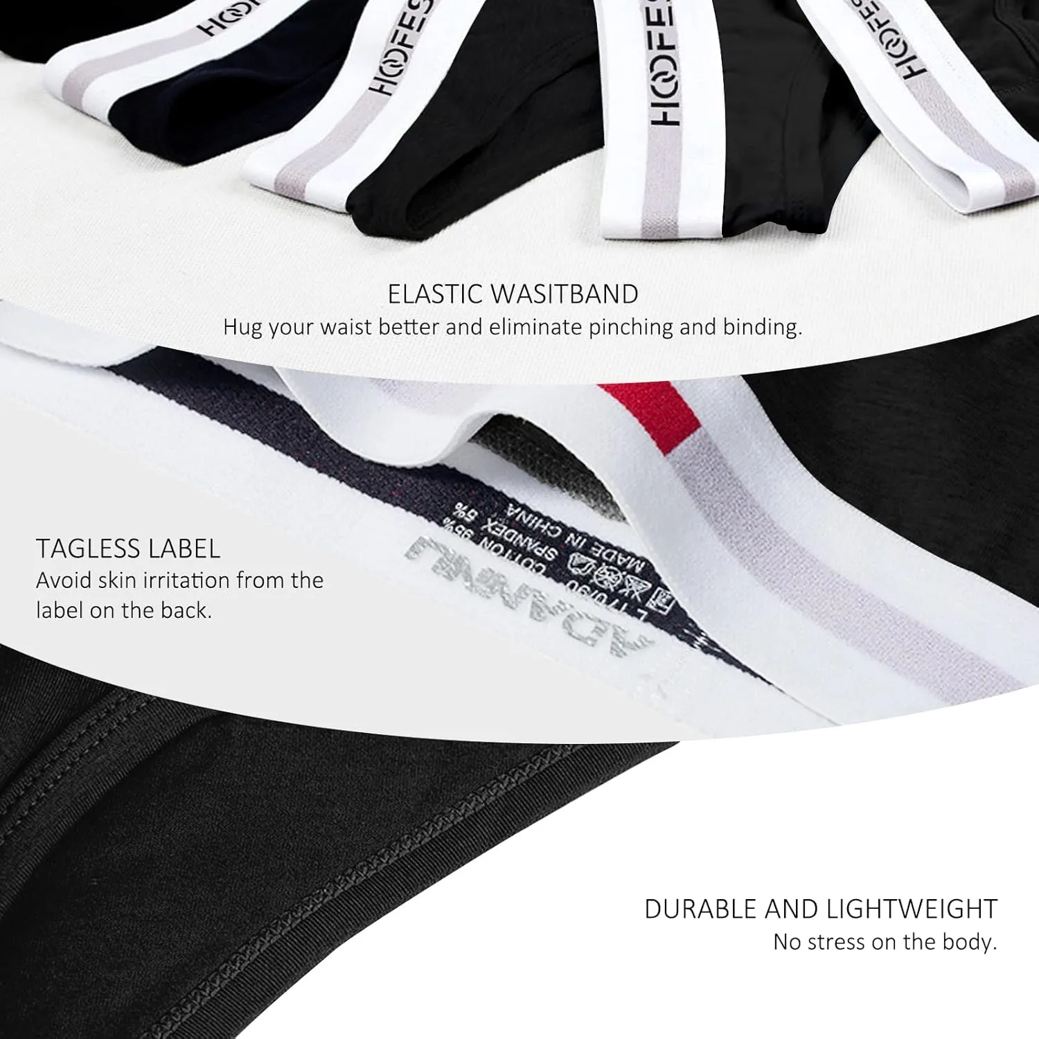 Mens Underwear Briefs Pack Stretch Cotton Low Rise Briefs for Men Wide Waistband Multipack