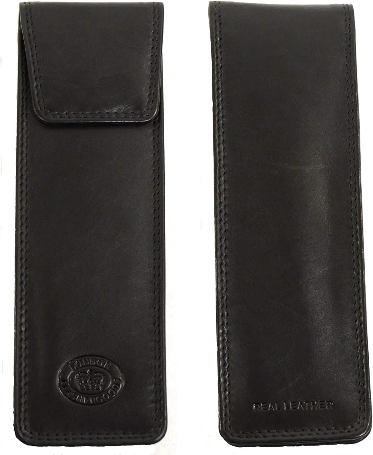 Mens/Ladies/Womens Soft Leather Slim Glasses Case/Pouch