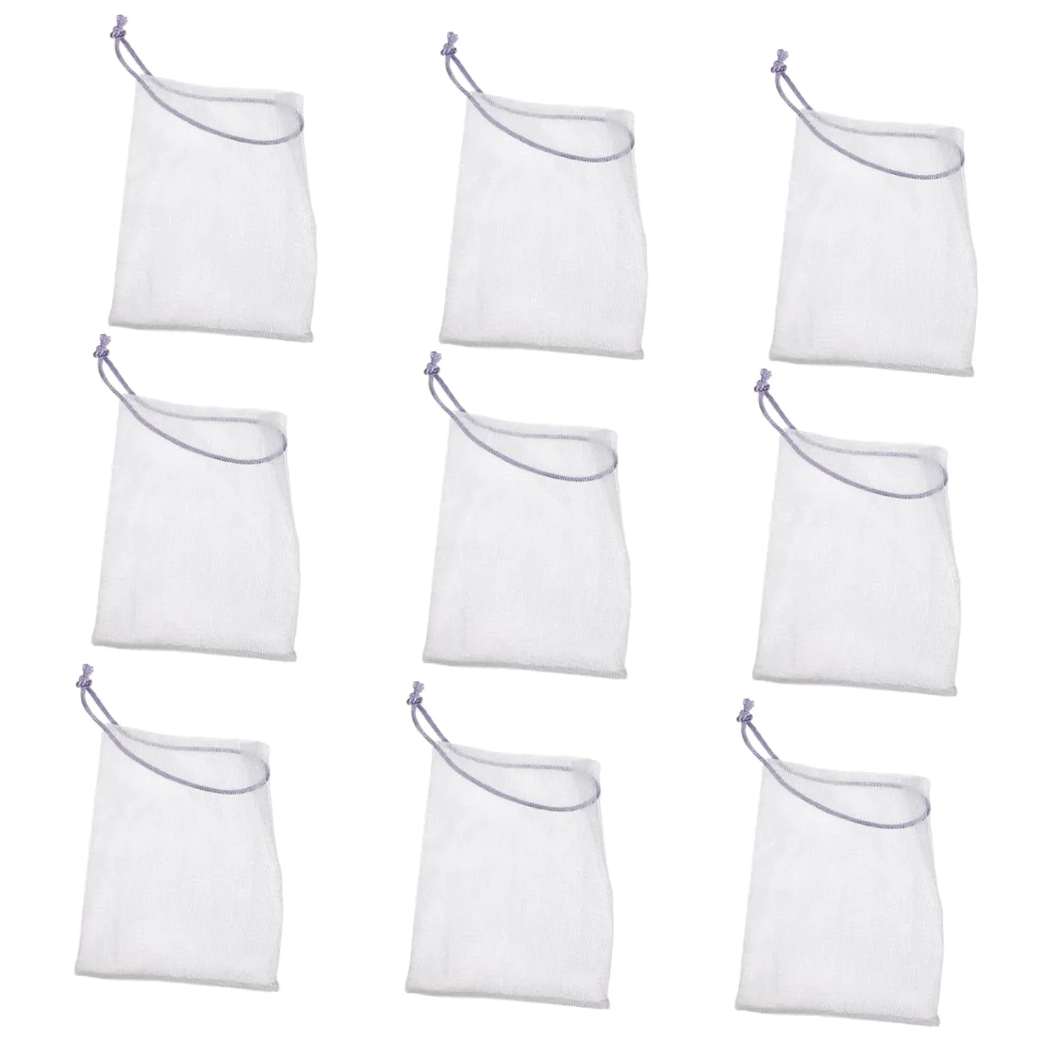 MERRYHAPY 3sets Foaming Net for Soap Exfoliating Soap Holder Face Cleaning Gloves Light Portable Maker 40pcs*3 Random Color
