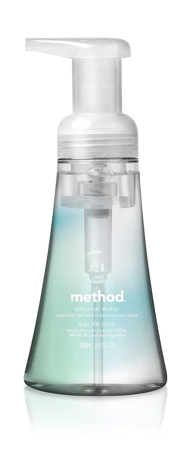 Method Foaming Hand Soap, Coconut Water, Biodegradable Formula, 10 fl oz (Pack of 6)