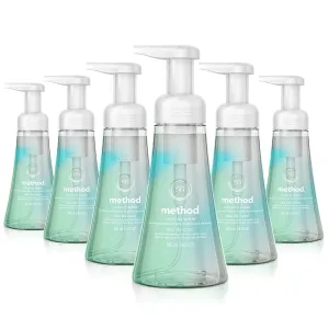 Method Foaming Hand Soap, Coconut Water, Biodegradable Formula, 10 fl oz (Pack of 6)