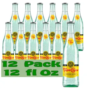 Mineral Natural Water 12 fl oz Glass Bottles 12 Pack