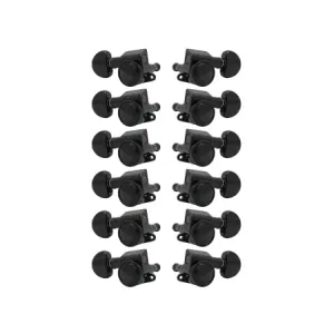 Mini Roto-Grip Locking Rotomatics Black Chrome Set 12 6   6