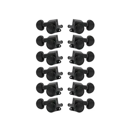 Mini Roto-Grip Locking Rotomatics Black Chrome Set 12 6   6