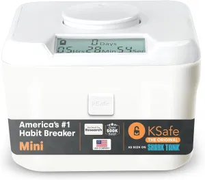 Mini: Time Locking Container (White Lid   White Base) - 3.0" Height