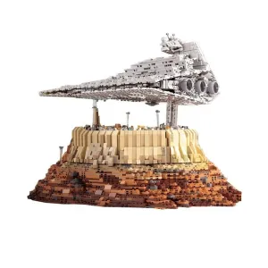 MOC  Compatible  MK MOC Star Destroyer Cruise Starship The Empire Over Jedha City Model Sets Building Block Brick toys Kids