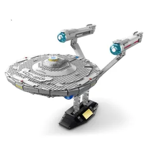 MOC  Compatible  MOC Star-Treks Spaceship U.S.S Enterprise NCC-1701-D Cruiser Building Blocks Bricks Assembling Construction Kit for Adults