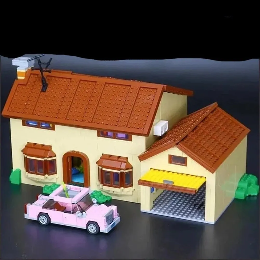 MOC  Compatible  The Kwik E Mart And Supermarket House Model Building Blocks Bricks 16004 16005 71016 71006 Toys
