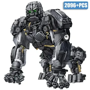 MOC NON  MOC City Technical MOC Primal Titan Mechanical Gorilla Transformation Robot Model Building Blocks DIY Bricks toys