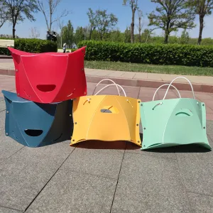 Modern Simple Foldable Plastic Stool 026 for Picnic BBQ Camping Painting
