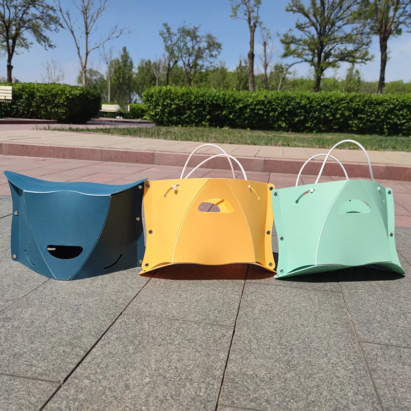 Modern Simple Foldable Plastic Stool 026 for Picnic BBQ Camping Painting