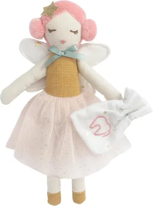 MON AMI Tooth Fairy Doll with Tooth Bag – 10”, Plush Doll for First Loose Tooth for Boys & Girls