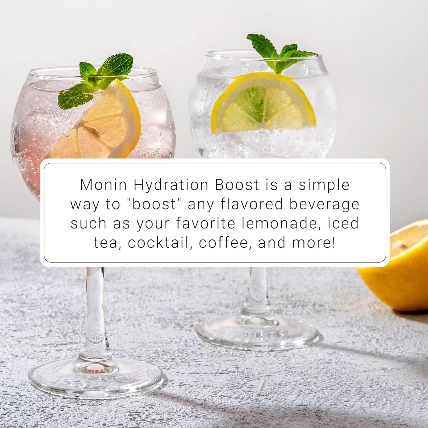 Monin - Hydration Boost and Drink Mix-in, Add Electrolytes & Minerals to Your Favorite Flavored Beverage (Hot or Cold), Dairy-Free, No Artificial Sweeteners, Gluten-Free (1 Liter   Pump)
