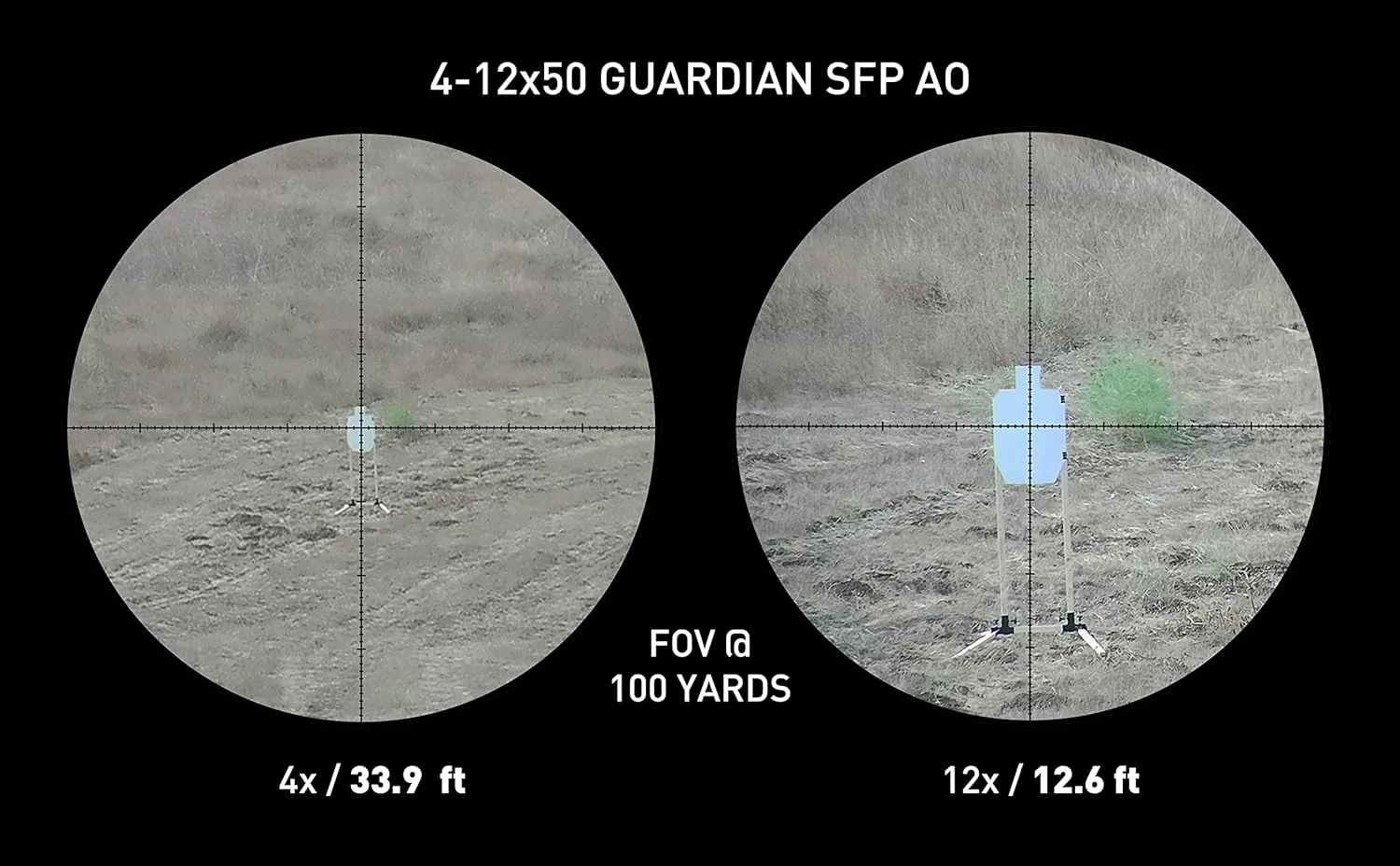 Monstrum Guardian Series AO Rifle Scope with Parallax Adjustment