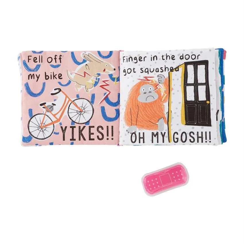 Mud Pie Ouch Pouch Soft Printed Baby Safe Book - Pink