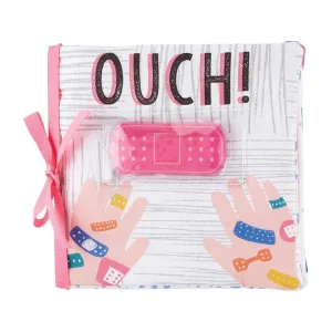 Mud Pie Ouch Pouch Soft Printed Baby Safe Book - Pink