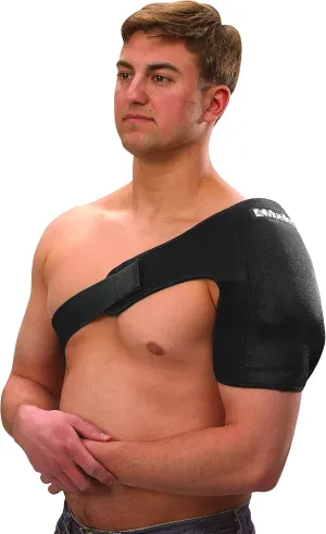 MUELLER Sports Medicine Reusable Cold/Hot Therapy Wrap, Ice Pack, Cold & Hot Packs for Injuries and Pain Relief, Black, Large