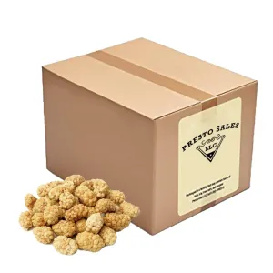 Mulberries, FRESH" Sun Dried White, No sugar added, Low Sugar #1 Snack, Immense Nutrition, 100% Natural, Deliciousness, Turkish, Packed in a resealable 13 lbs. (208 oz.) pouch bag by Presto Sales LLC