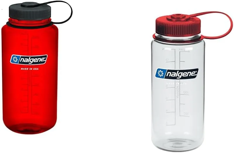 Nalgene Sustain Tritan BPA-Free Water Bottle Made with Material Derived from 50% & Sustain Tritan BPA-Free Water Bottle Made with Material Derived from 50% Plastic Waste, 16 OZ, Wide