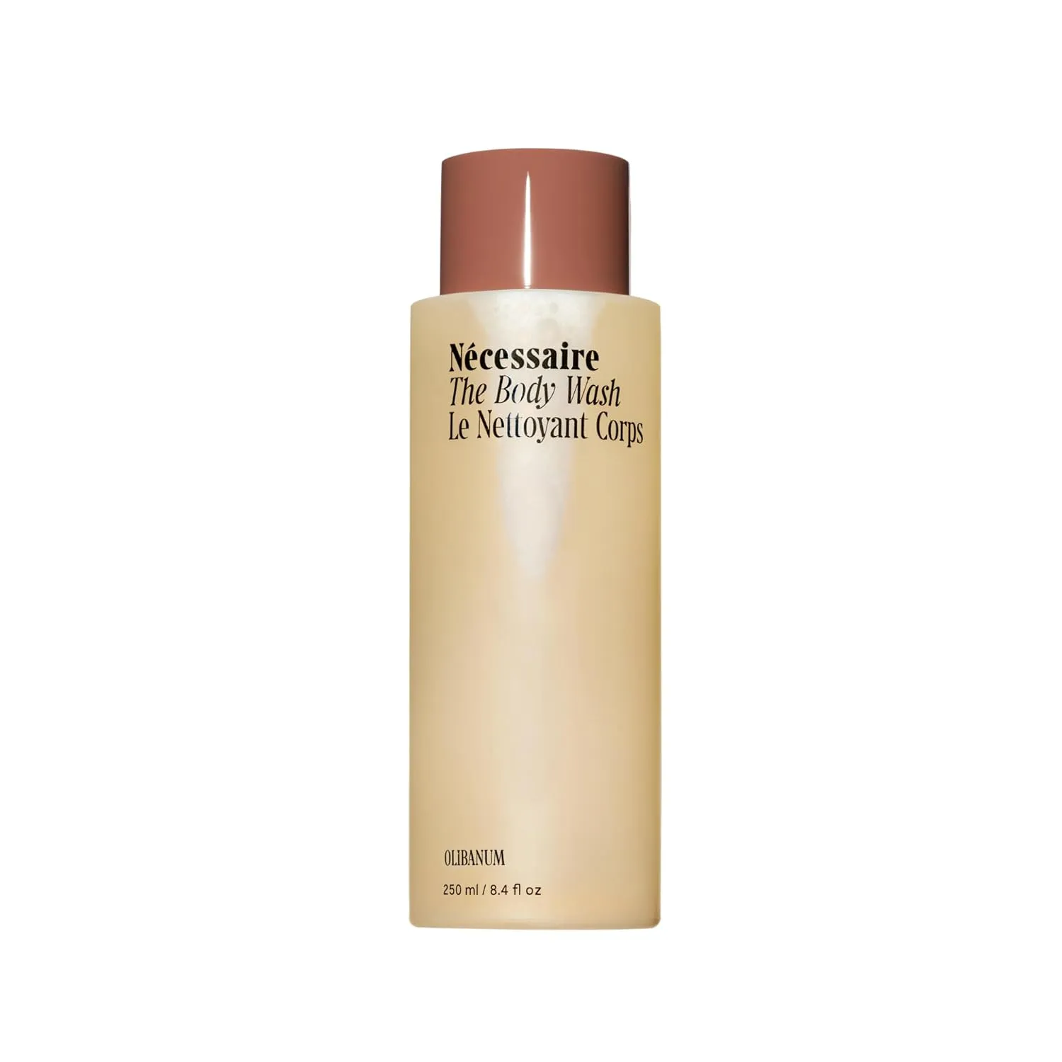 Nécessaire The Body Wash Olibanum. Natural Body Wash for Women   Men. Radiance Cleanse. Multi-Enzyme Gel Cleanser for Dull Skin. Notes of Vanilla, Fig Leaf, and Cassis Buds. 8.4 Fl Oz.