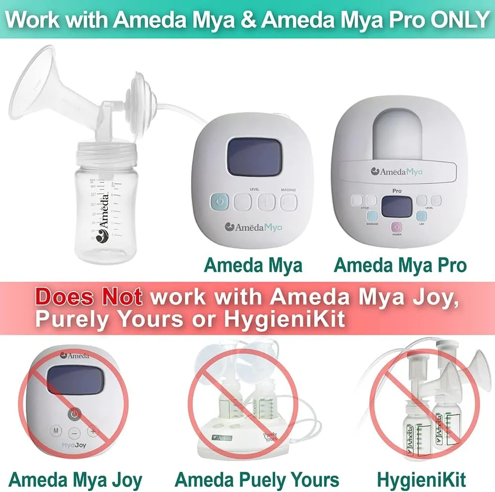 Nenesupply Compatible 27mm Flange for Ameda MYA Ameda MYA Pro Breastpumps. Not Designed for Ameda MYA Joy. Not Original Ameda Pump Parts. Not Original Amede MYA Pump Parts. Replace Ameda MYA Flange.