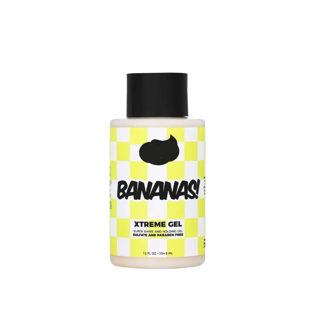 New Bananas Xtreme Hold Hair Gel 𝕯𝖔~𝖚𝖝,All Hair Type,Unisex, 12oz-Pump Bottle(Pack of 1)