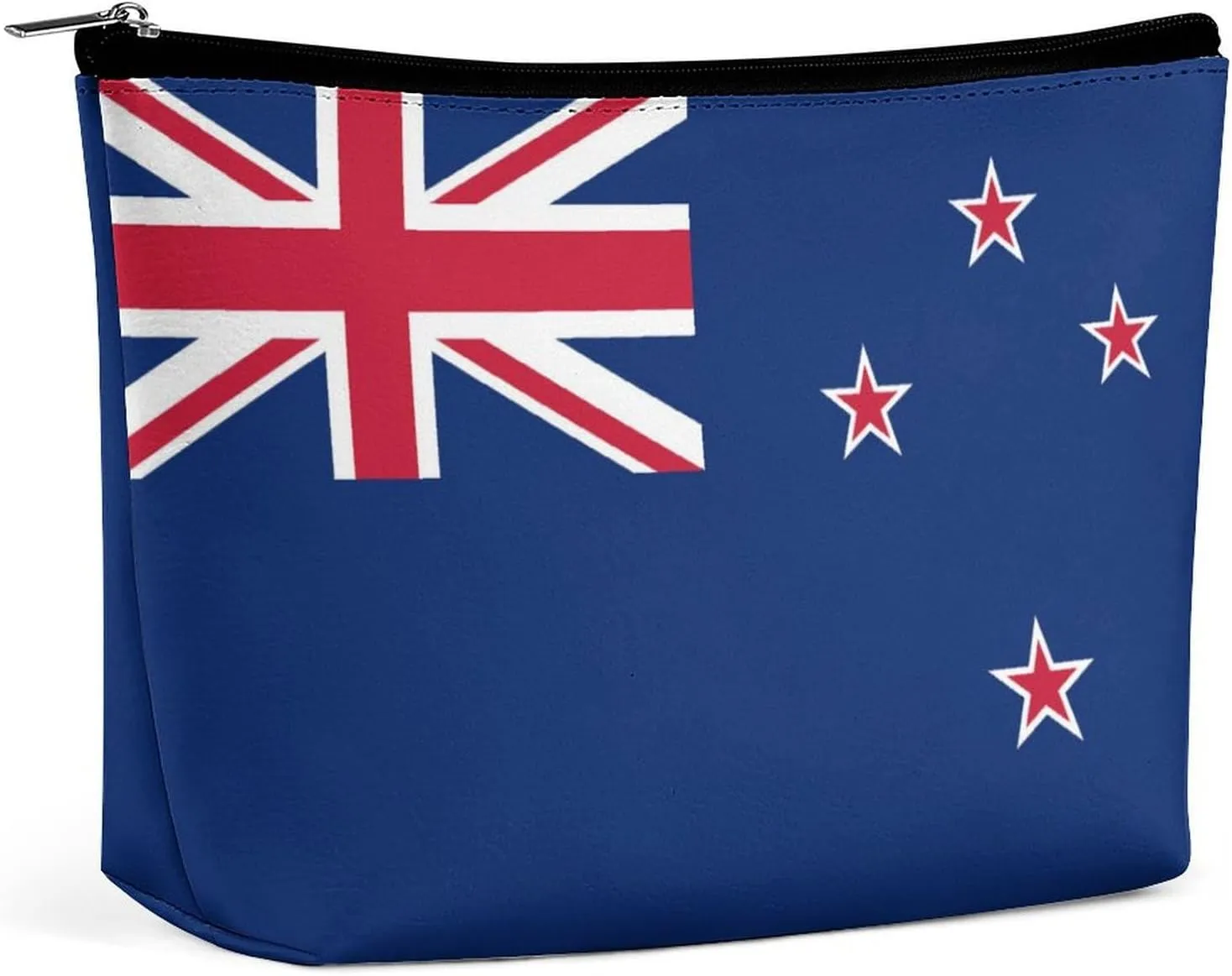 New Zealand Flag Portable Cosmetic Bag Travel Makeup Organizer for Purse