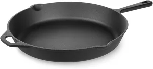Nonstick Pan, Premium Pre-Seasoned Cast Iron Skillet, Frying Pan for Oven, Stove or Grill, Safe for Indoor & Outdoor – 10 Inch