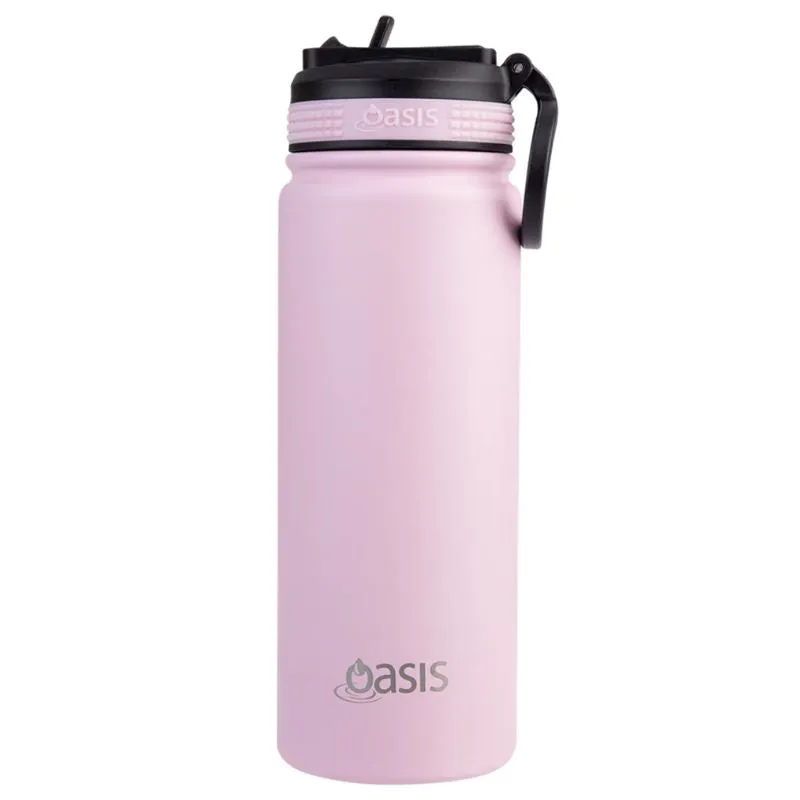 Oasis Stainless Steel Insulated Challenger Sports Bottle with Sipper 550ml