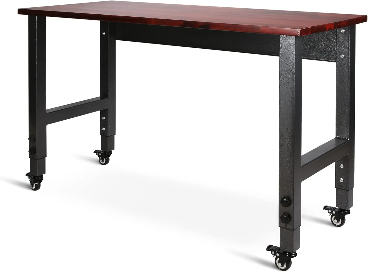 Olympia Tools 48in Adjustable Height Workbench, w/ 14 Levels of Height Adjustment & Heavy Duty Mobile Work Bench for Garage Home Office