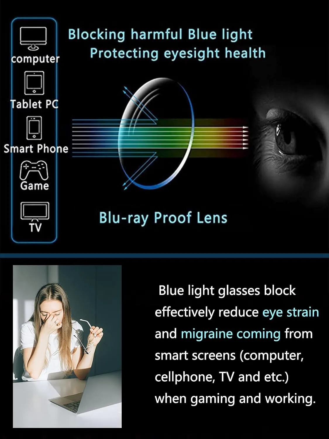 Onrtry Tony Stark Blue Light Blocking Glasses for Men Women Retro Metal Frame Iron Man Spider-Man Eyeglasses