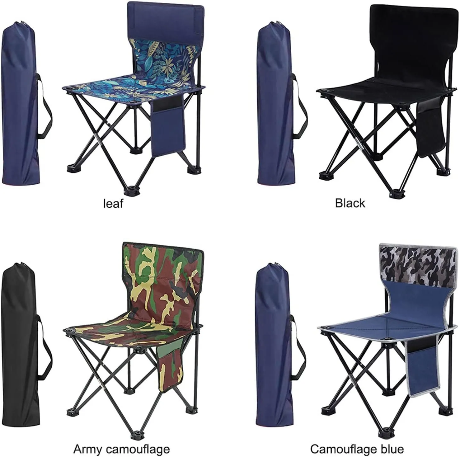 Outdoor Chair Outdoor Portable Fishing Chair Camping Chairs Leisure Folding Stool Aluminum Alloy Camping Hiking Camp Chairs(Color:4)
