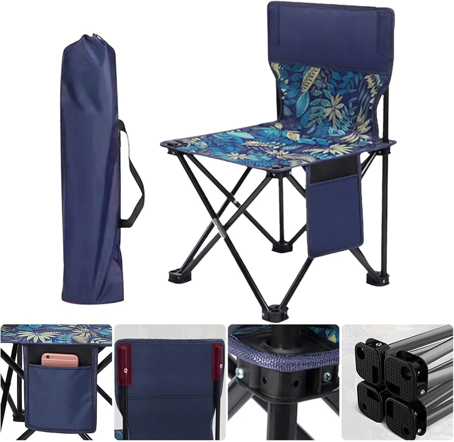 Outdoor Chair Outdoor Portable Fishing Chair Camping Chairs Leisure Folding Stool Aluminum Alloy Camping Hiking Camp Chairs(Color:4)
