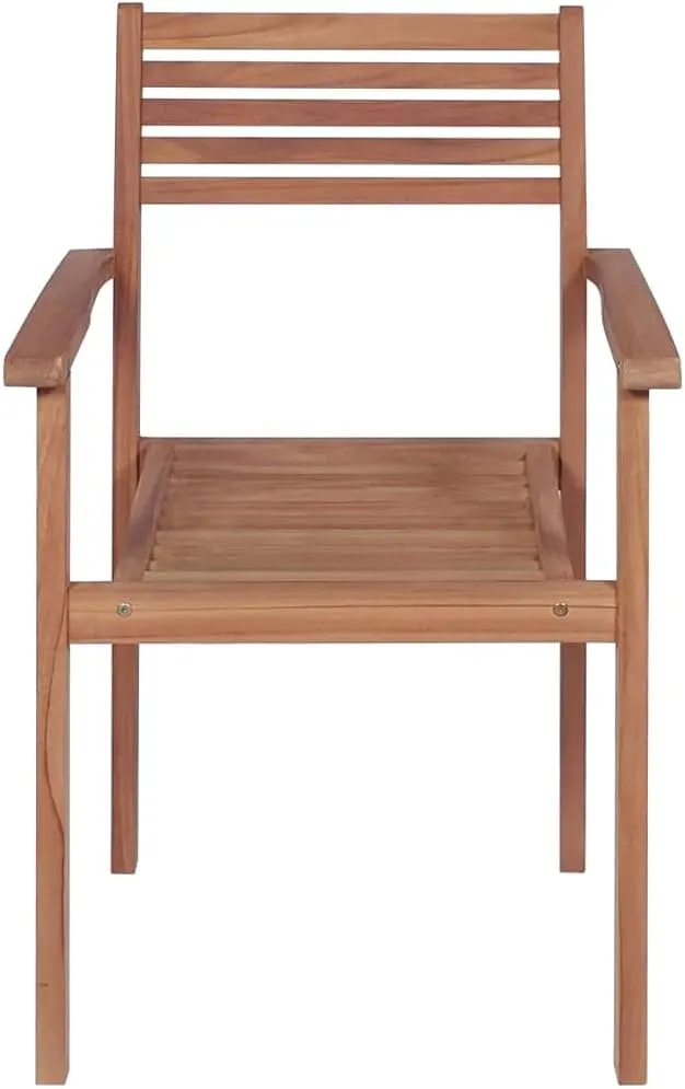 Outdoor Chairs,Zero Gravity Chair,Folding Stool,Stackable Patio Chairs with Cushions 8 pcs Solid Teak WoodFor Gardens, patios, Balconies