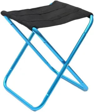Outdoor Folding Stool, Aluminum Alloy Portable Maza, Camping, Barbecue, Sketching, Fishing, Taking a Train Ride, Small Maza